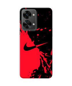 Nike red black poster OnePlus Nord 2T 5G Back Cover