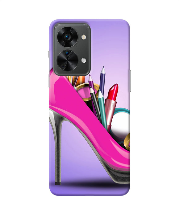 Makeup heel shoe OnePlus Nord 2T 5G Back Cover