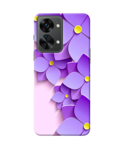 Violet flower craft OnePlus Nord 2T 5G Back Cover