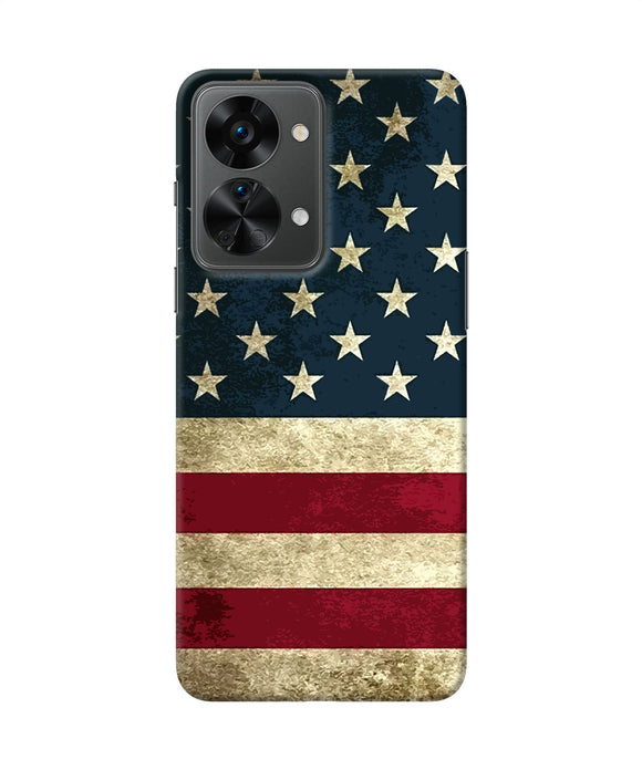 Vintage US flag OnePlus Nord 2T 5G Back Cover