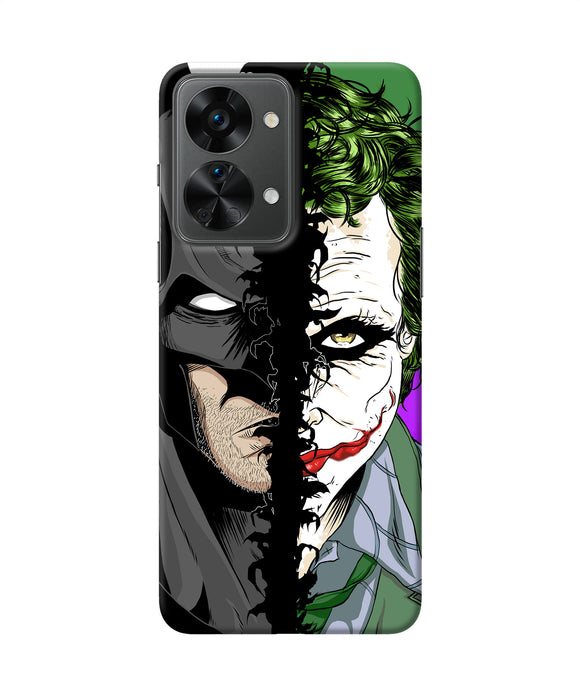 Batman vs joker half face OnePlus Nord 2T 5G Back Cover