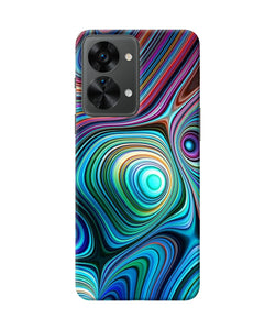 Abstract coloful waves OnePlus Nord 2T 5G Back Cover