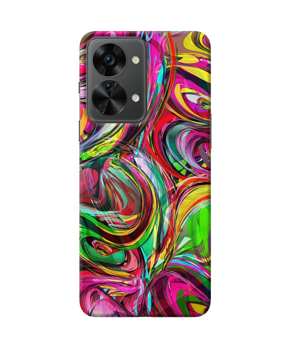 Abstract colorful ink OnePlus Nord 2T 5G Back Cover