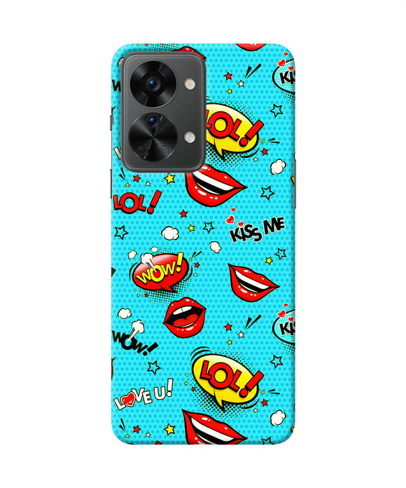 Lol lips print OnePlus Nord 2T 5G Back Cover