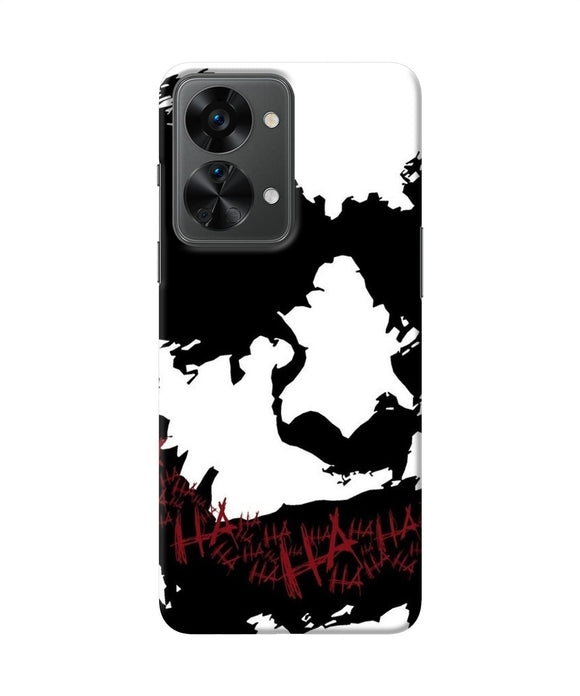 Black and white joker rugh sketch OnePlus Nord 2T 5G Back Cover