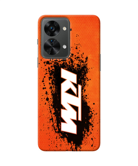 KTM black spray OnePlus Nord 2T 5G Back Cover
