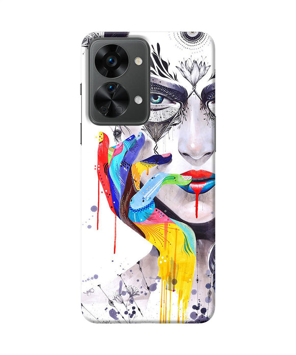 Girl color hand OnePlus Nord 2T 5G Back Cover
