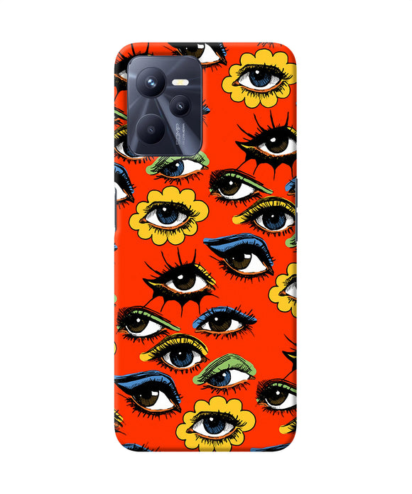 Abstract eyes pattern Realme C35 Back Cover