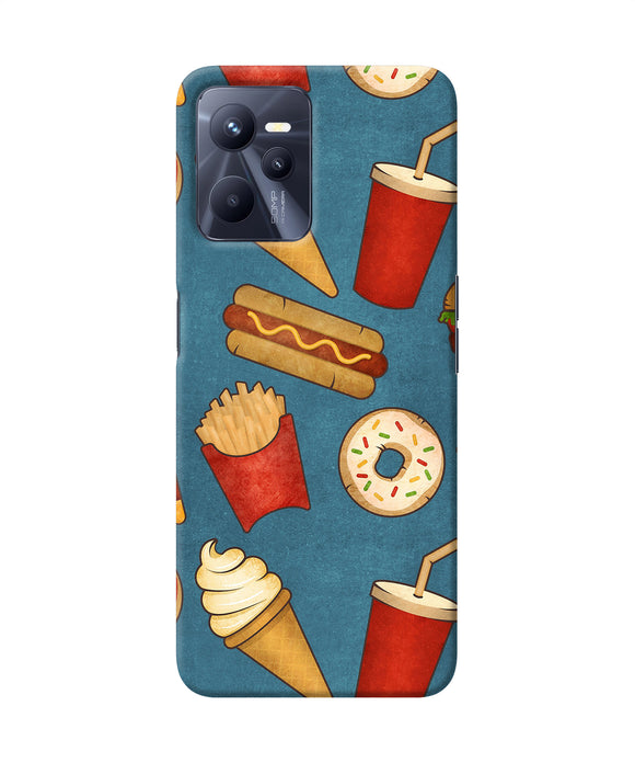 Abstract food print Realme C35 Back Cover