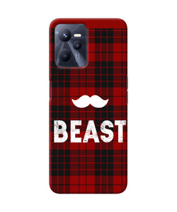 Beast red square Realme C35 Back Cover