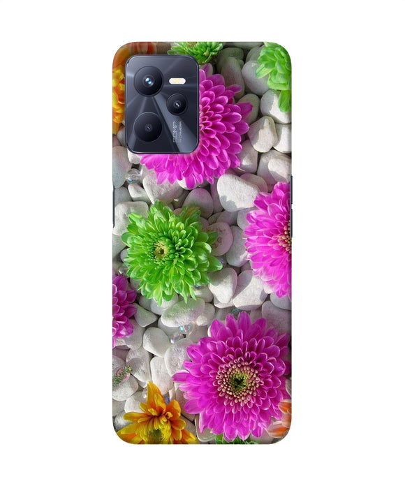 Natural flower stones Realme C35 Back Cover