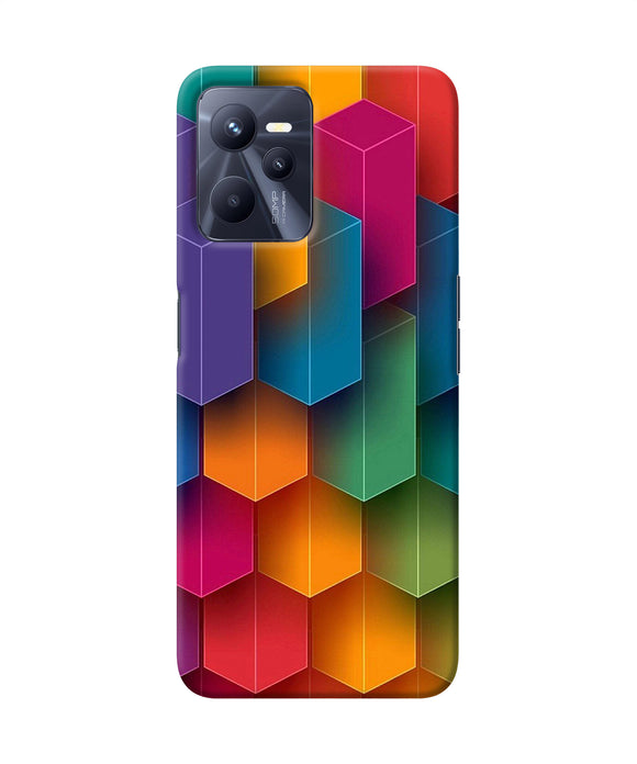 Abstract rectangle print Realme C35 Back Cover