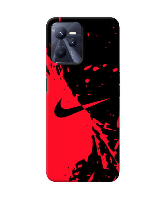 Nike red black poster Realme C35 Back Cover