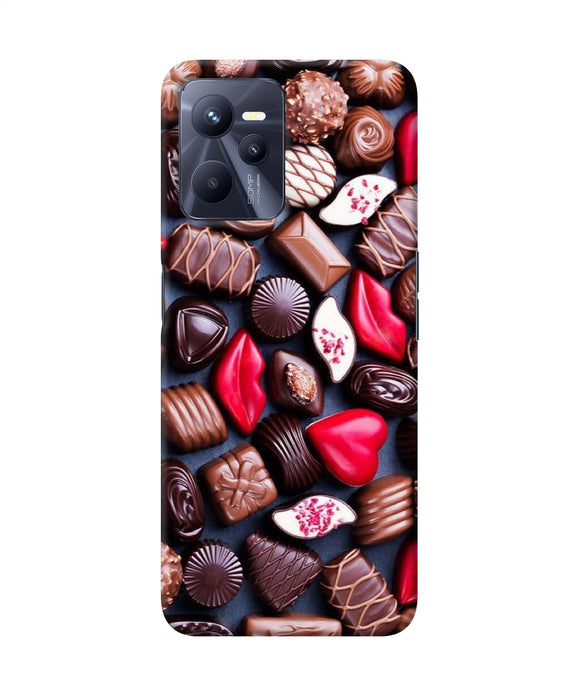 Valentine special chocolates Realme C35 Back Cover