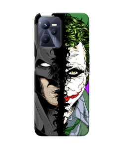 Batman vs joker half face Realme C35 Back Cover