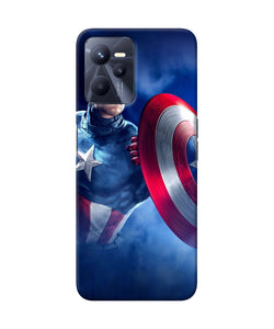 Captain america on sky Realme C35 Back Cover