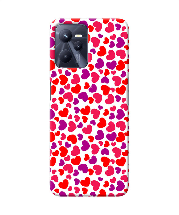 Red heart canvas print Realme C35 Back Cover