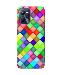 Abstract colorful squares Realme C35 Back Cover