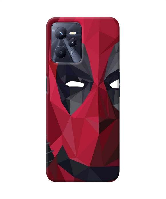 Abstract deadpool half mask Realme C35 Back Cover