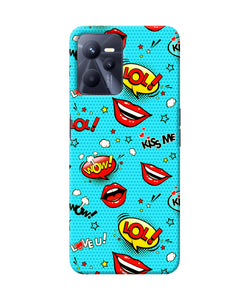 Lol lips print Realme C35 Back Cover