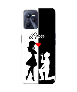 Love propose black and white Realme C35 Back Cover