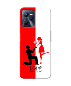 Love propose red and white Realme C35 Back Cover