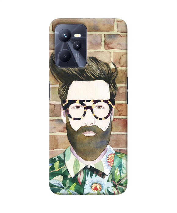 Beard man with glass Realme C35 Back Cover