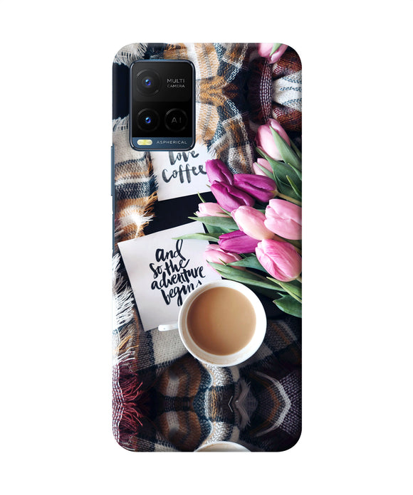 Love Coffee Quotes Vivo Y33T Back Cover