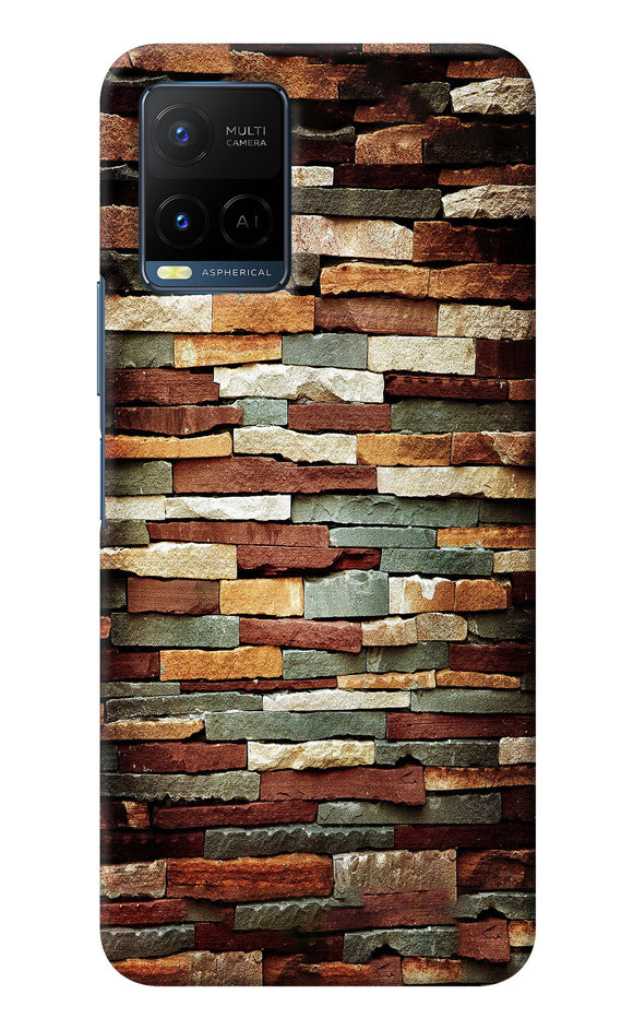 Bricks Pattern Vivo Y33T Back Cover