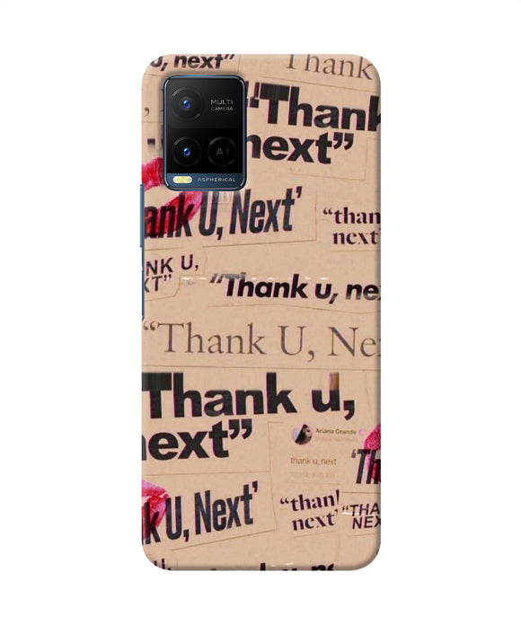 Thank you next Vivo Y33T Back Cover