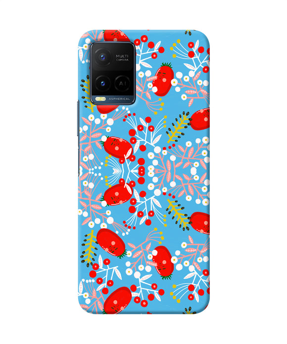Small red animation pattern Vivo Y33T Back Cover