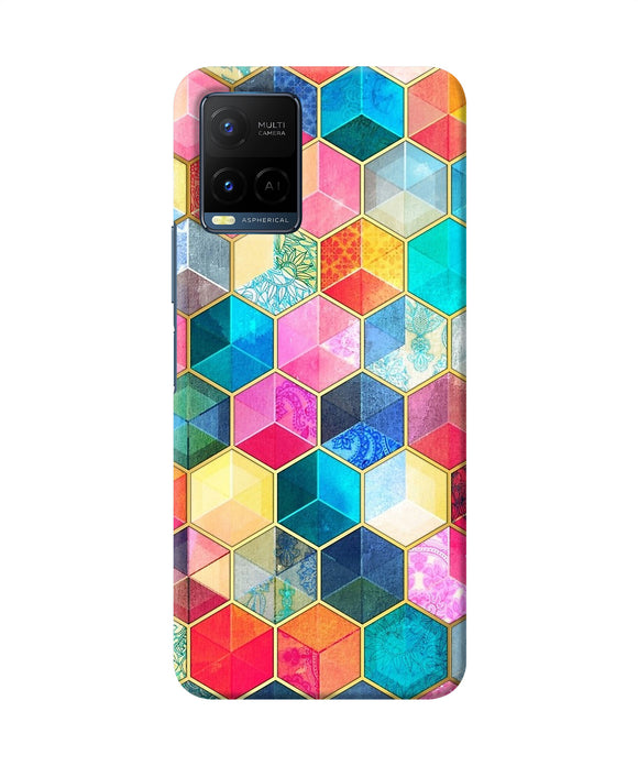 Abstract color box Vivo Y33T Back Cover