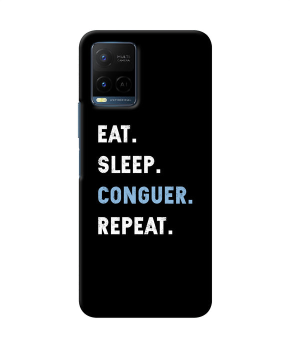 Eat sleep quote Vivo Y33T Back Cover