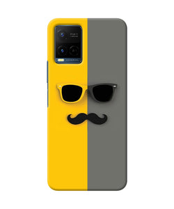 Mustache glass Vivo Y33T Back Cover