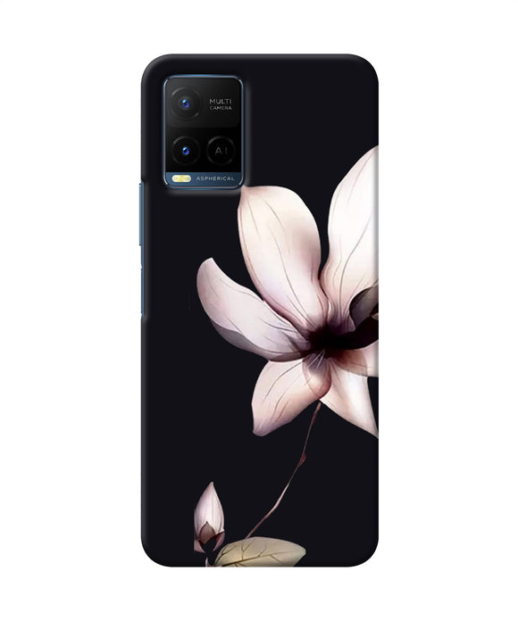 Flower white Vivo Y33T Back Cover