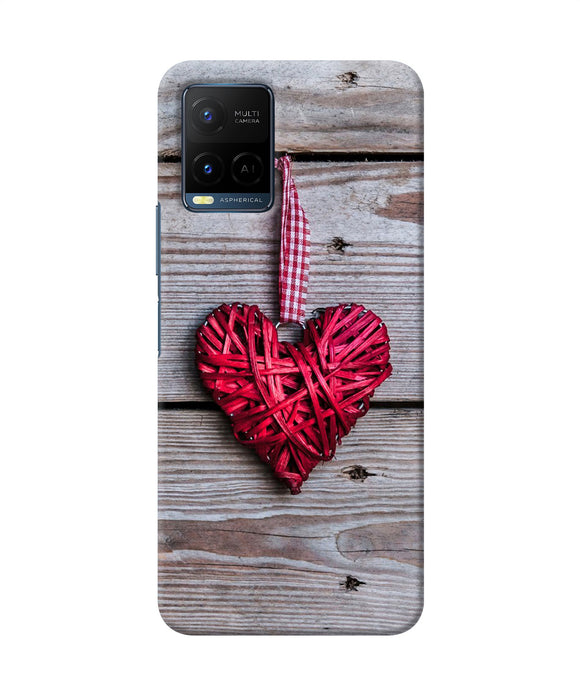 Lace heart Vivo Y33T Back Cover