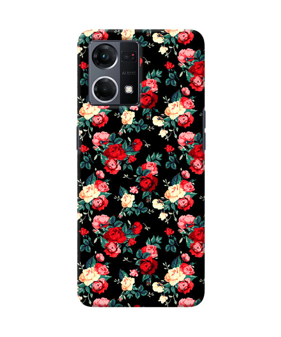 Rose Pattern Oppo F21 Pro 4G Back Cover