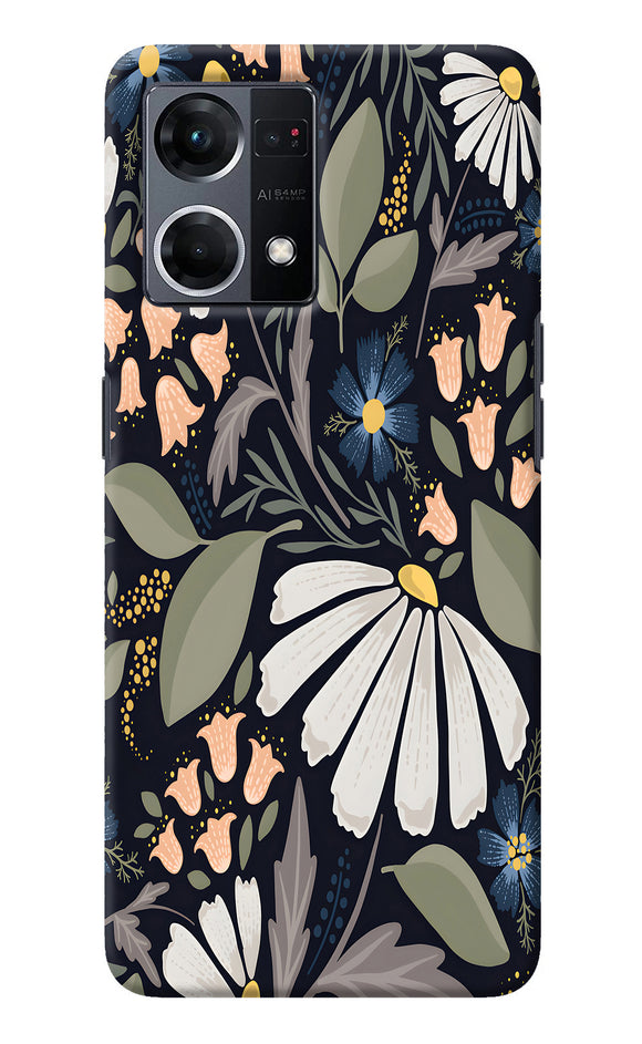 Flowers Art Oppo F21 Pro 4G Back Cover