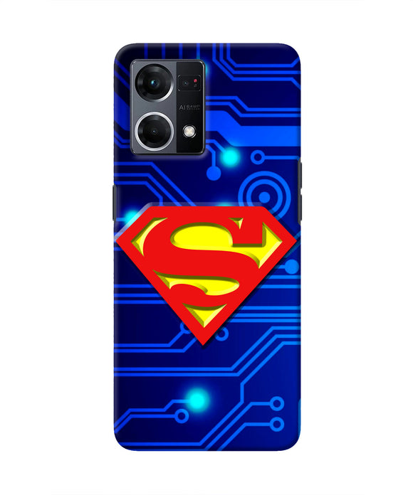 Superman Abstract Oppo F21 Pro 4G Real 4D Back Cover