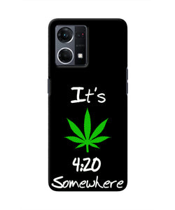 Weed Quote Oppo F21 Pro 4G Real 4D Back Cover