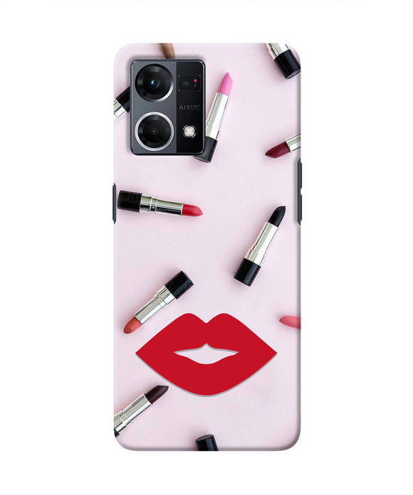 Lips Lipstick Shades Oppo F21 Pro 4G Real 4D Back Cover