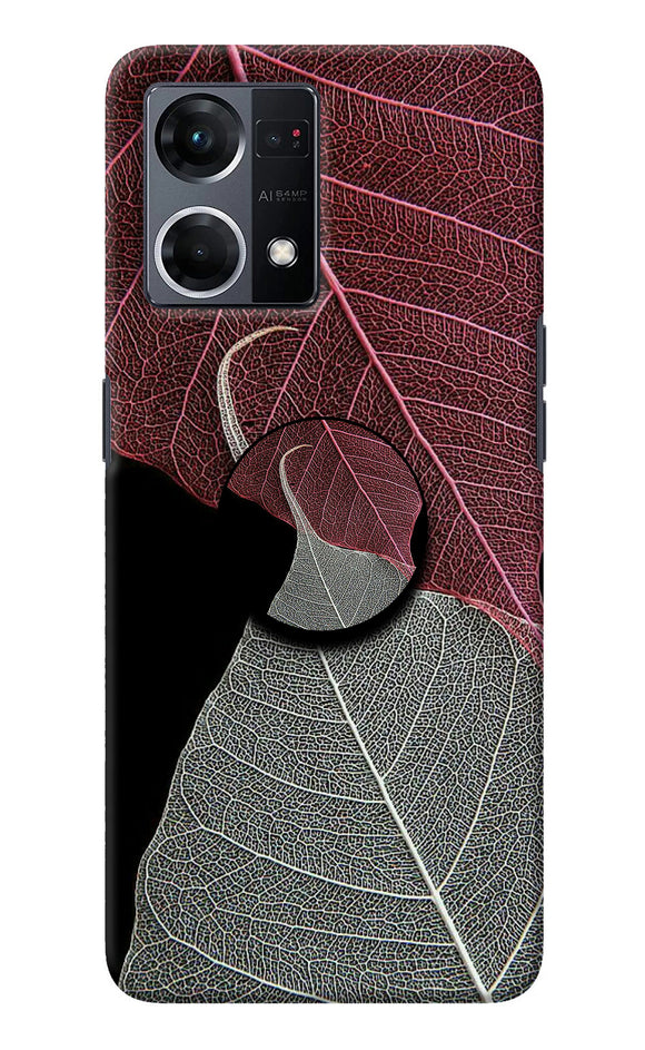 Leaf Pattern Oppo F21 Pro 4G Pop Case