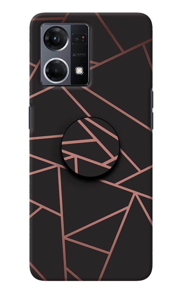 Geometric Pattern Oppo F21 Pro 4G Pop Case