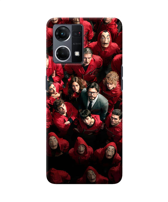 Money Heist Professor with Hostages Oppo F21 Pro 4G Back Cover