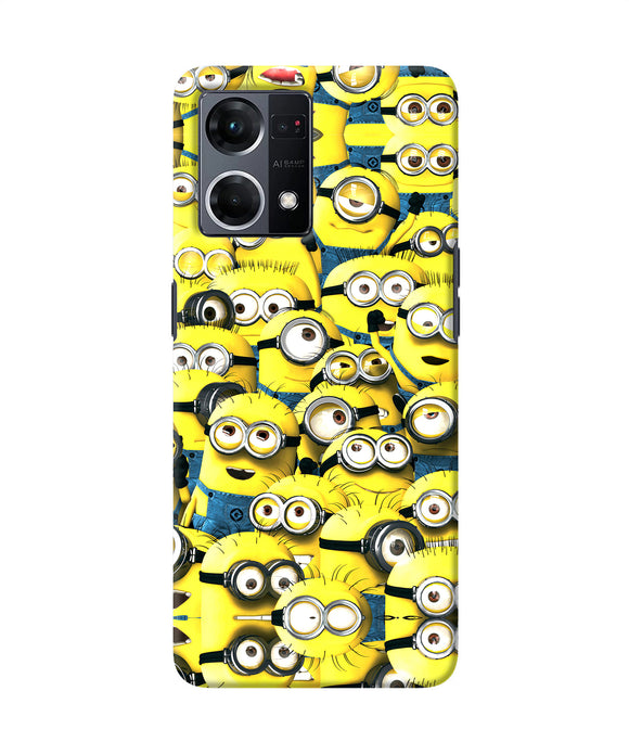 Minions mini crowd Oppo F21 Pro 4G Back Cover