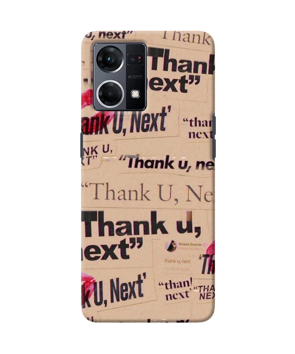 Thank you next Oppo F21 Pro 4G Back Cover