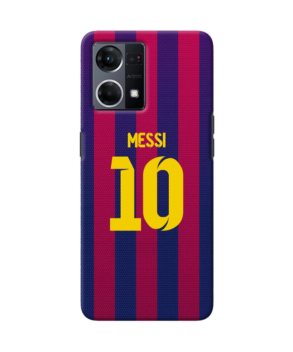Messi 10 tshirt Oppo F21 Pro 4G Back Cover