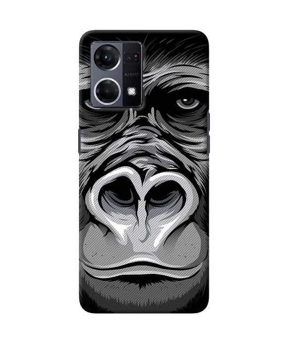 Black chimpanzee Oppo F21 Pro 4G Back Cover