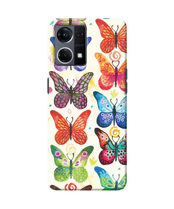 Abstract butterfly print Oppo F21 Pro 4G Back Cover