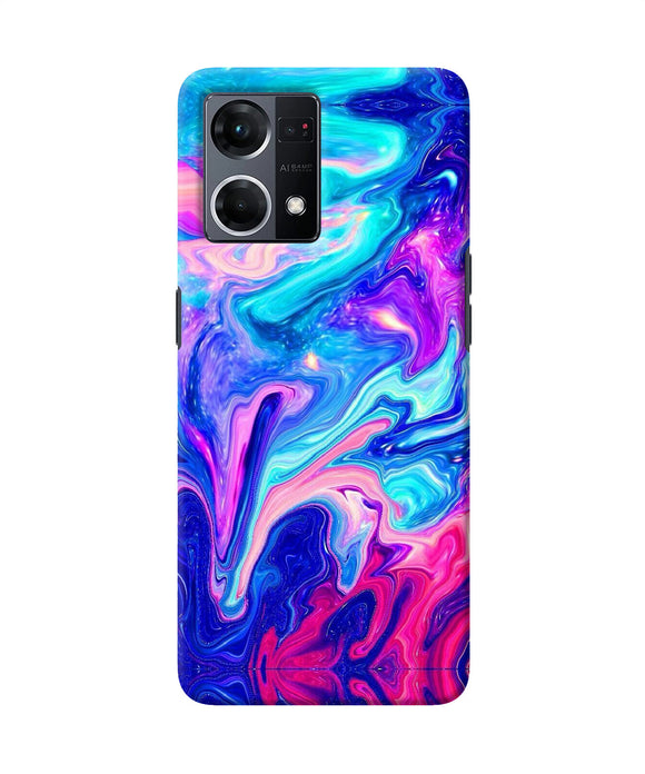 Abstract colorful water Oppo F21 Pro 4G Back Cover